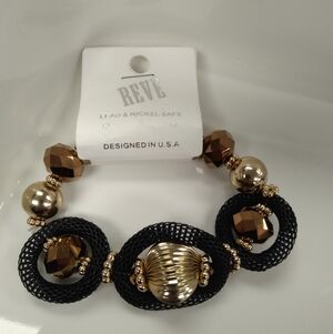 Black and Gold Women's Bracelet